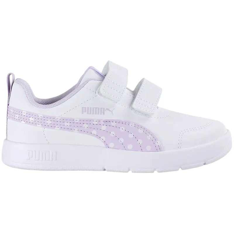 PUMA - Zapatilla Puma Courtflex V3 Dotty V Ps 398758 04 para Niña