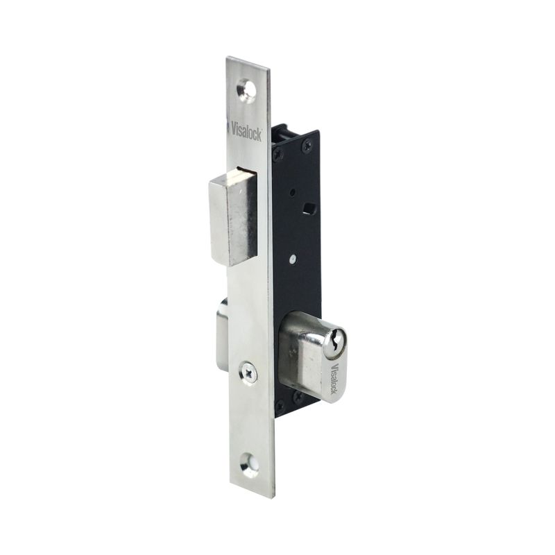 VISALOCK - Cerradura Pico Recto Faenza Inox 16 mm Visalock By Cisa