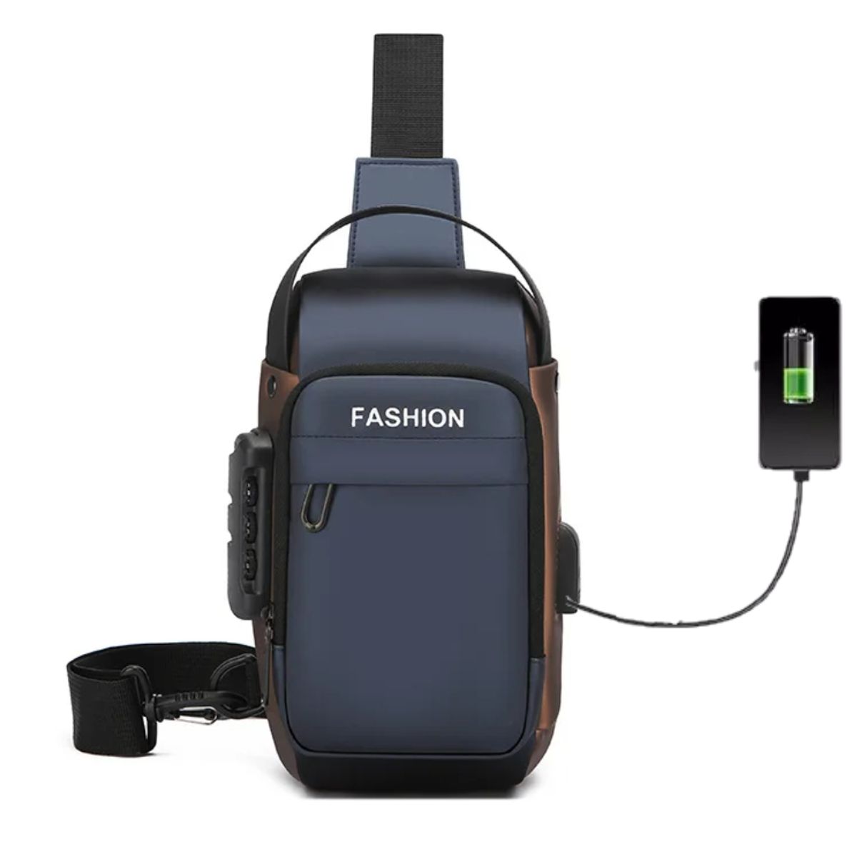 GENERICO - Pechera Mochila Morral fashion de Tela - Bolsillo vertical