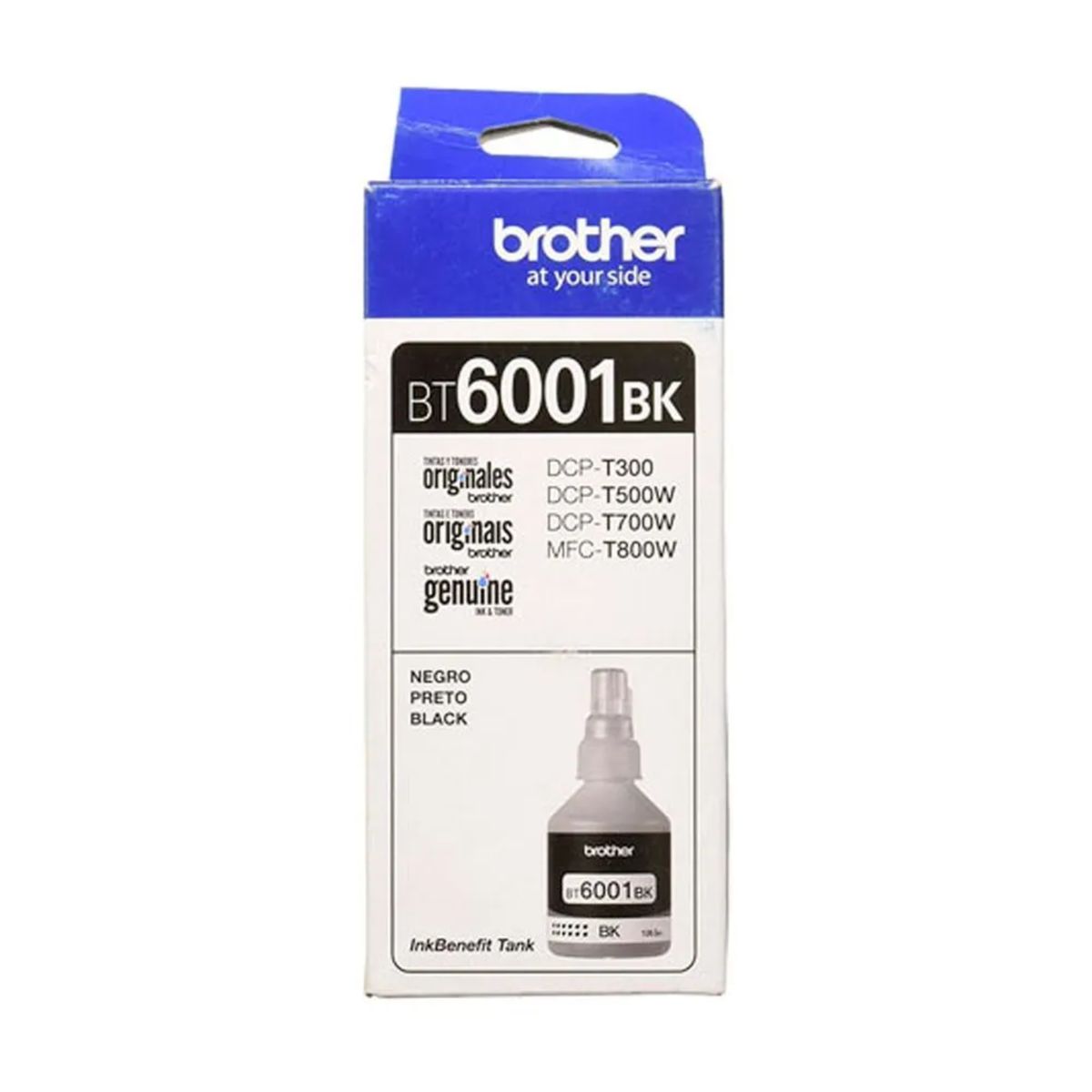 BROTHER - TINTA BROTHER BT6001BK PDCP-T300T500WT700WT800W BLACK