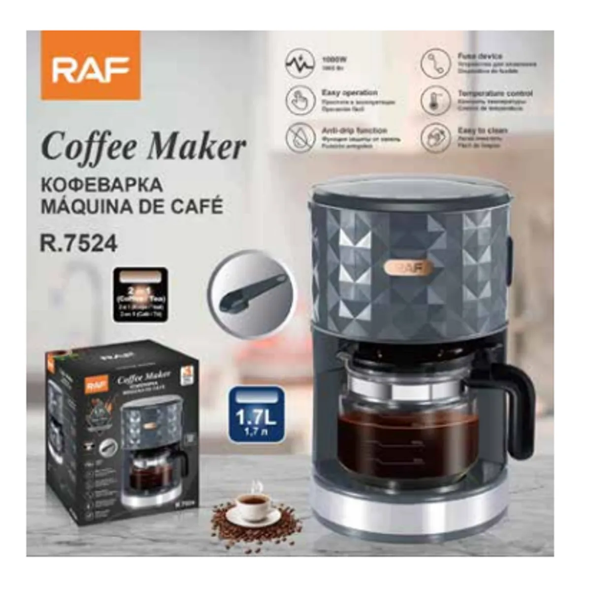 GENERICO - CAFETERA ELÉCTRICA MODERNA