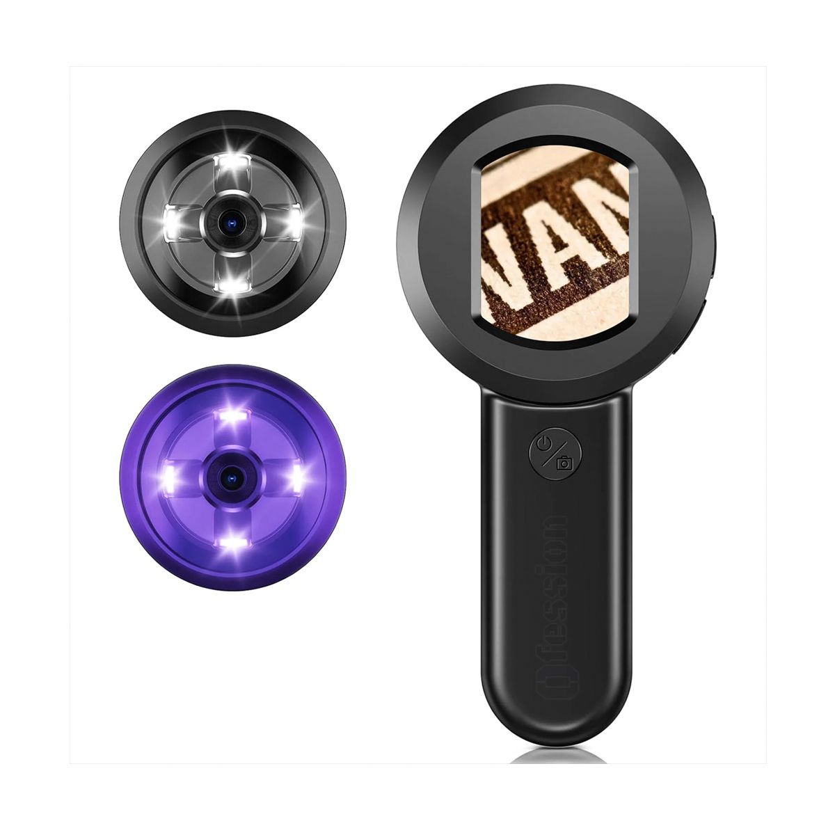 GENERICO - microscopio digital USB tipo C pantalla IPS 2 portátil con luz UV