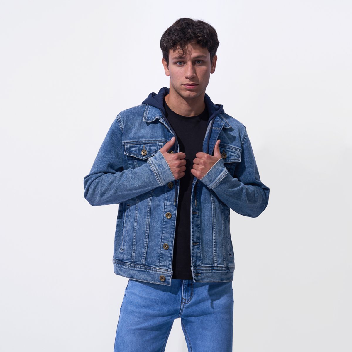 BRONCO - CASACA HOMBRE NEW REINER DENIM STRECH