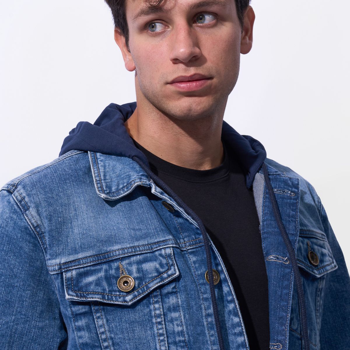 BRONCO - CASACA HOMBRE NEW REINER DENIM STRECH