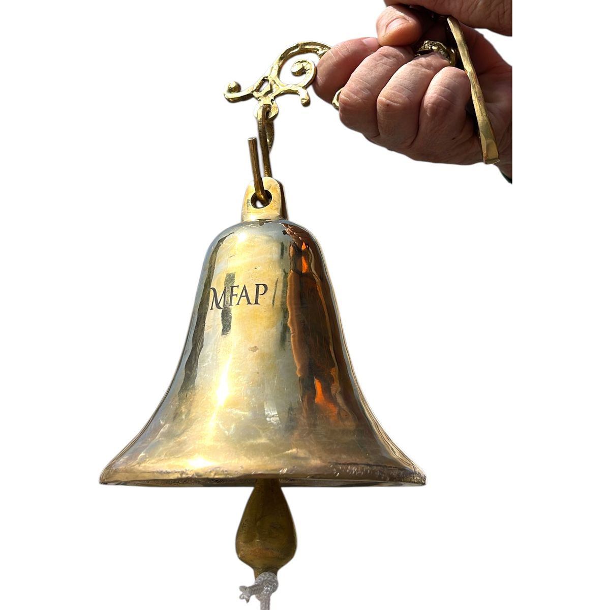 MFAP BRONCERIA Y ANTIGUEDADES - Pack campana 17 cm bronce fundido más colgador  PCBFC17