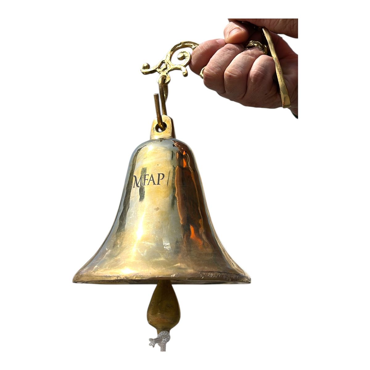 MFAP BRONCERIA Y ANTIGUEDADES - Pack campana 17 cm bronce fundido más colgador  PCBFC17