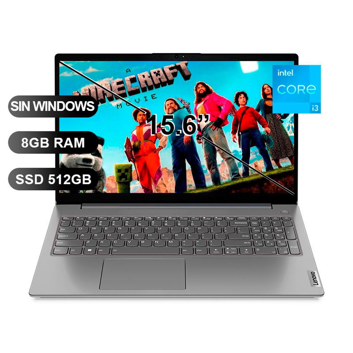 LENOVO - Laptop LENOVO V15 G4 IRU I3-1315U 8GB RAM 512GB SSD 156 SIN WINDOWS 83A100EMLM