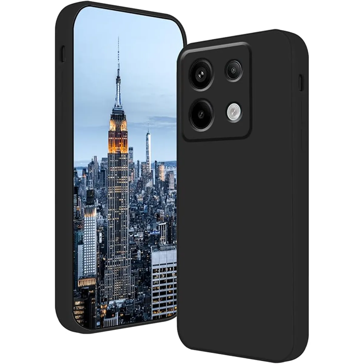 GENERICO - Case Protector para Xiaomi Redmi Note 13 Pro 4G Silicona Negro