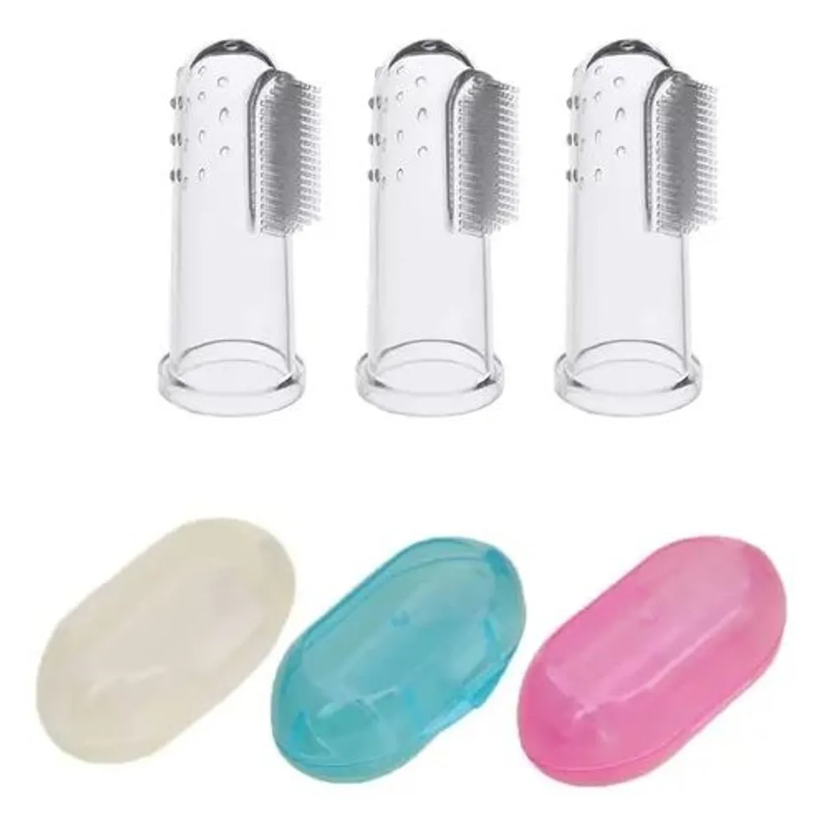 MIMOS - Cepillo dedal con masajeador de encias para bebes - MIMOS