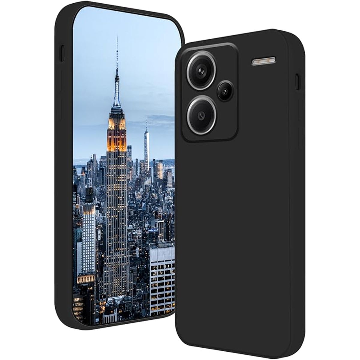 GENERICO - Case Protector para Xiaomi Redmi Note 13 Pro Plus Silicona Negro
