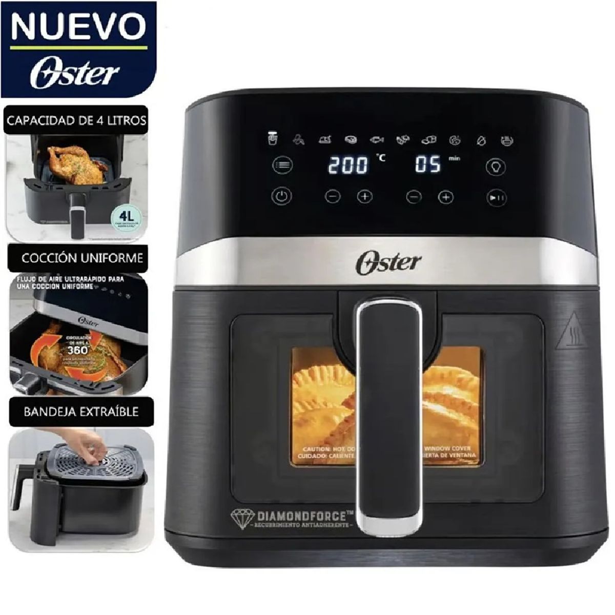 OSTER - Freidora de Aire Oster 4LT Digital