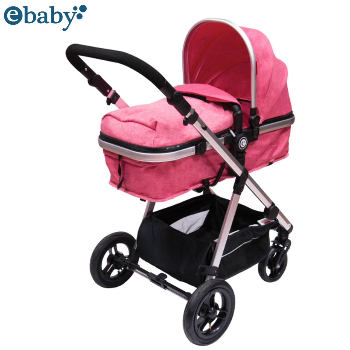 EBABY - Coche Moisés de Lujo «CIERA DELUXE» Edición Limitada Pink