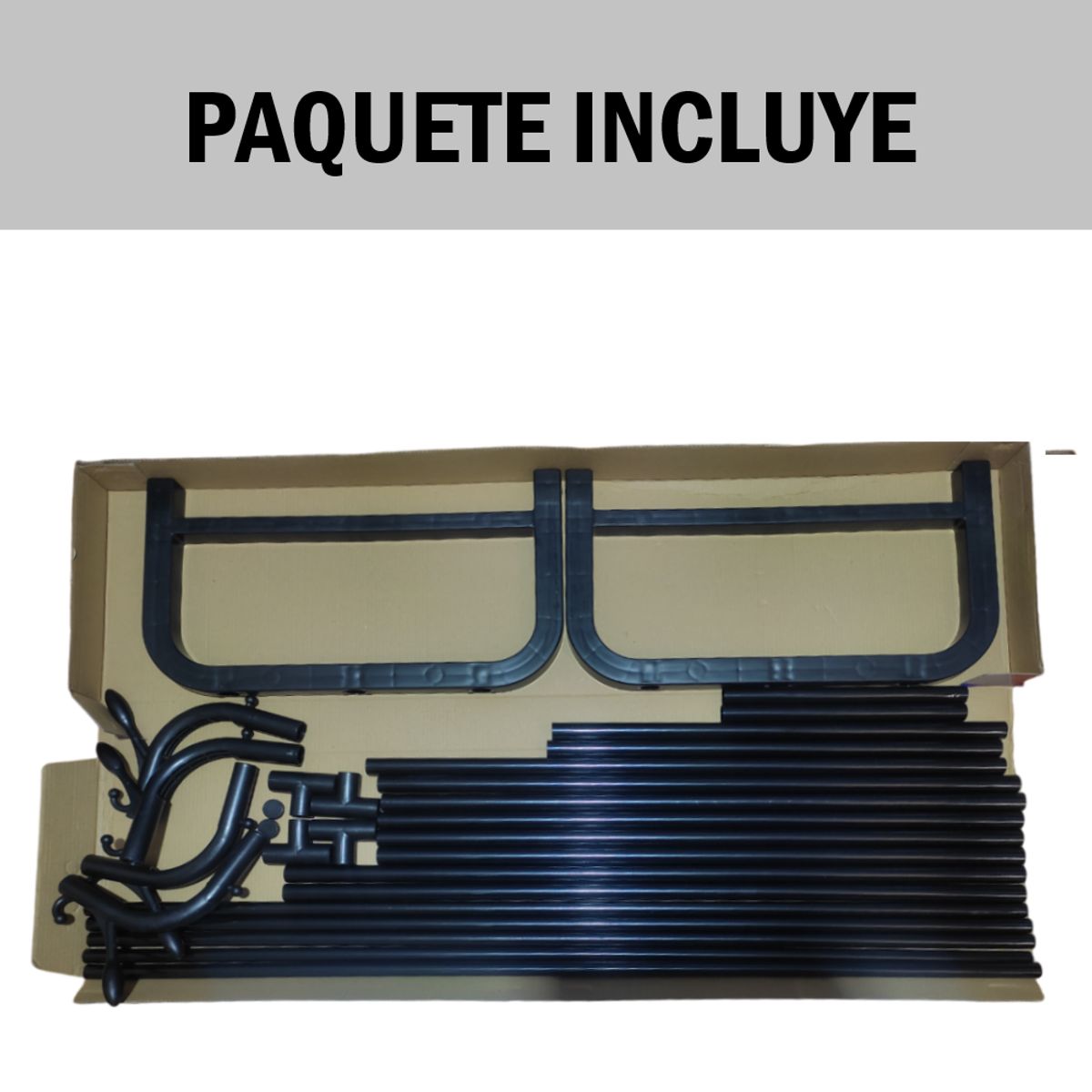 GENERICO - Organizador Colgador de Ropa Armable color negro - 40 Kg