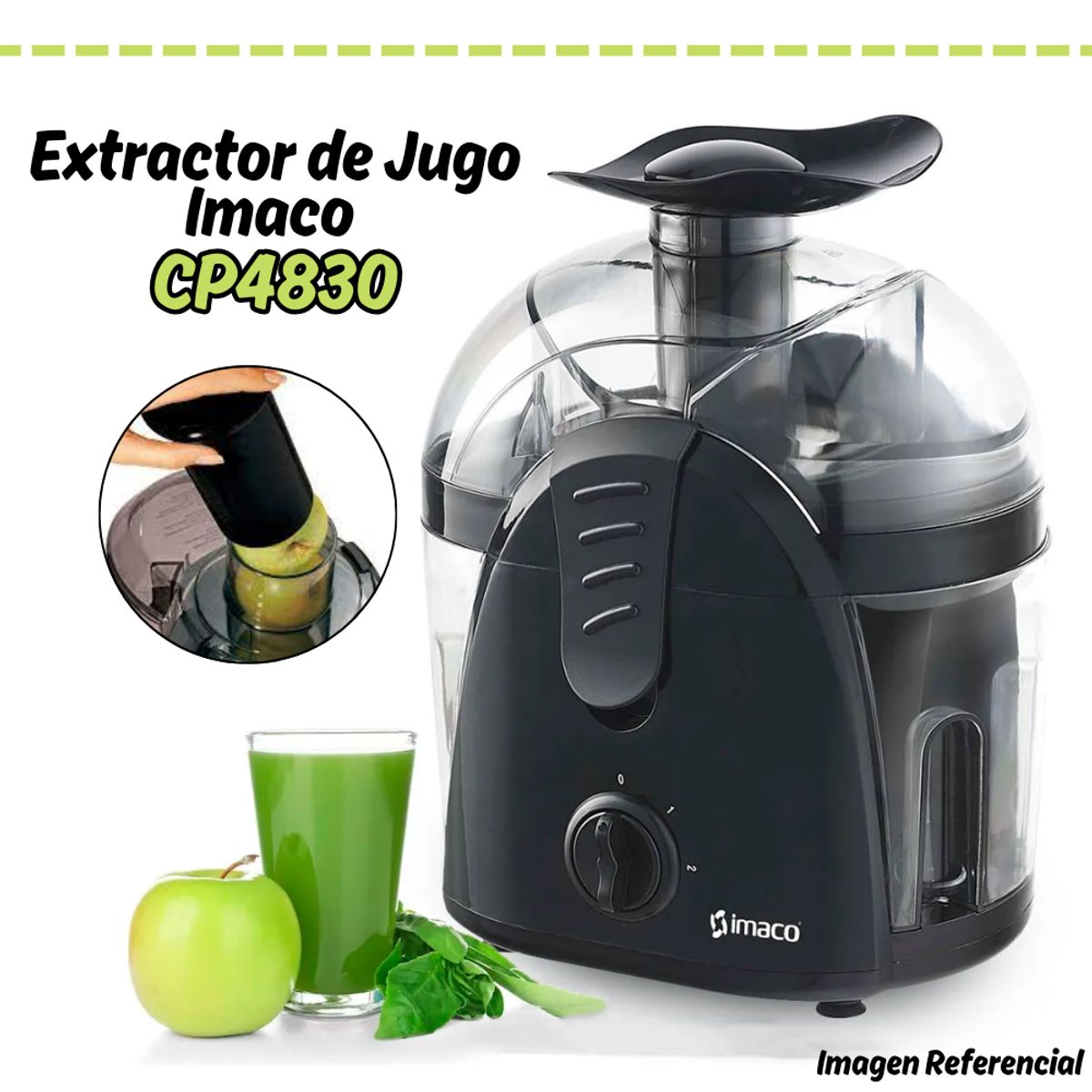 IMACO - Extractor de Jugos Imaco de 300 watts CP4830