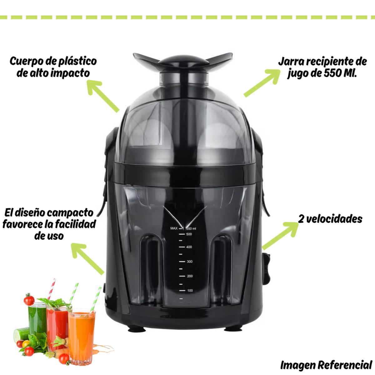 IMACO - Extractor de Jugos Imaco de 300 watts CP4830