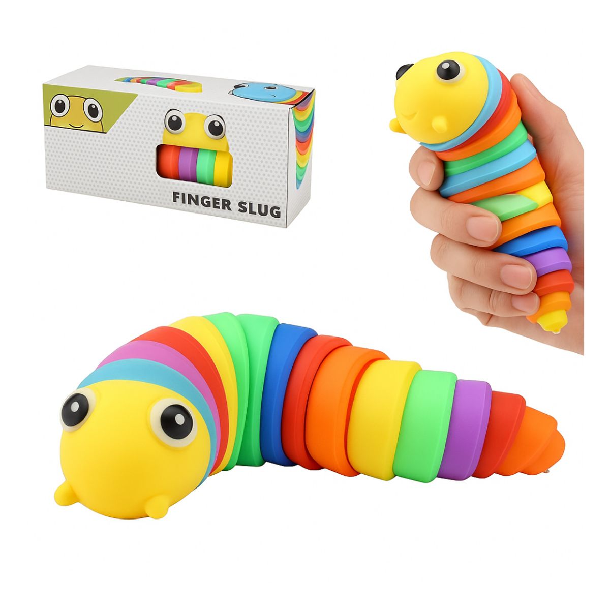 GENERICO - Juguete Didáctico Pop It Gusano