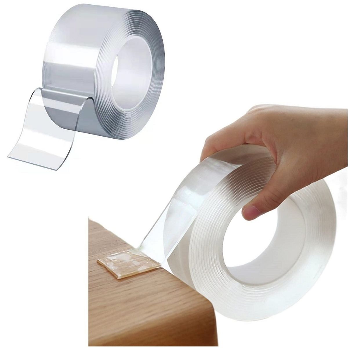 GENERICO - cinta adhesiva doble contacto doble cara 3M x 2cm