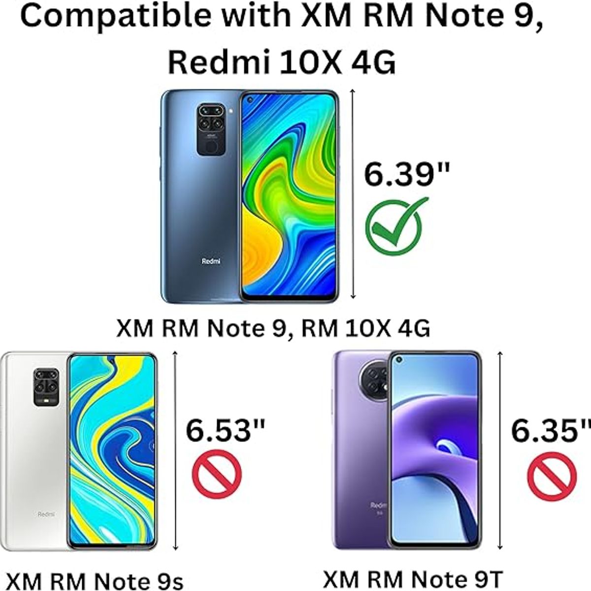 GENERICO - Case Protector para Xiaomi Redmi Note 9 Silicona Negro