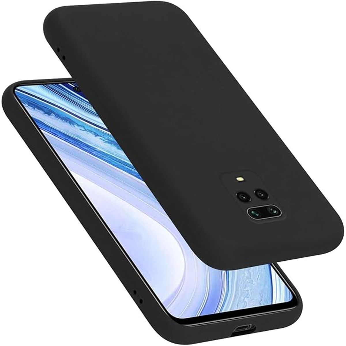 GENERICO - Case Protector para Xiaomi Redmi Note 9 Pro / Note 9s Silicona Negro