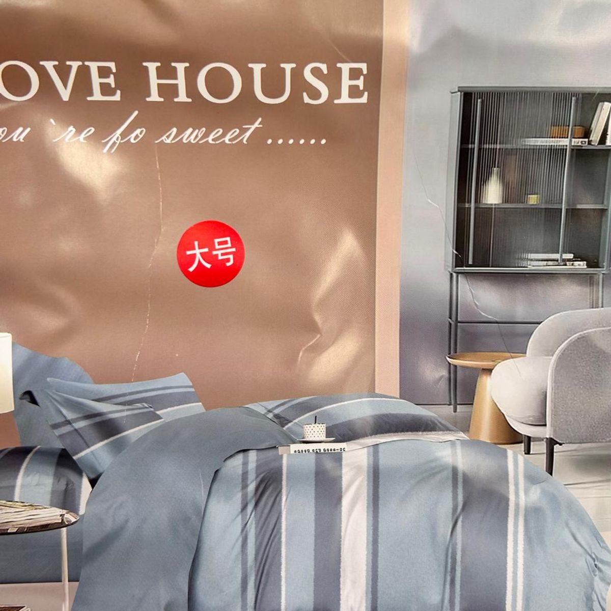 MINGDA - Set de Edredón 2pz de 5 Piezas 100% Algodón