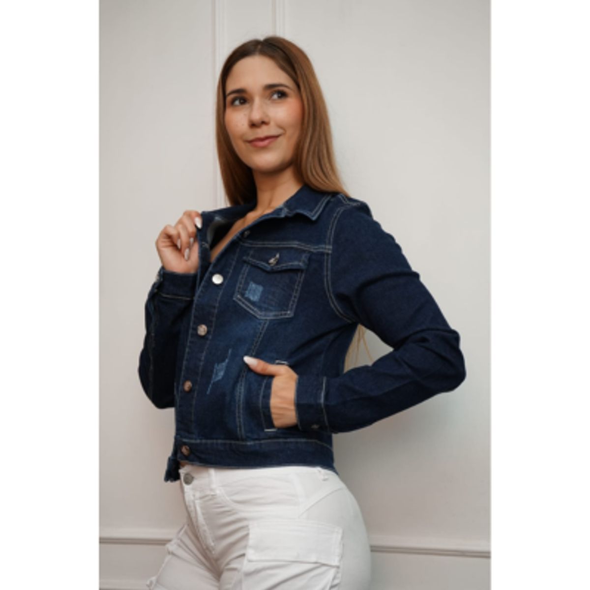 GENERICO - Casaca clásica denim confort - Strech