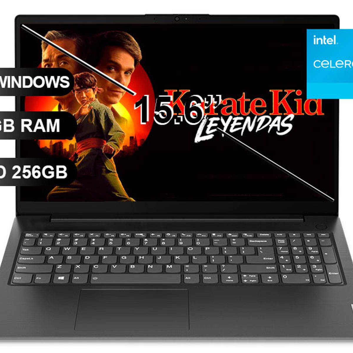 LENOVO - Laptop LENOVO V15 G2 IJL CELERON N4500 8GB RAM 256GB SSD 156 SIN WINDOWS 82QY00QALM