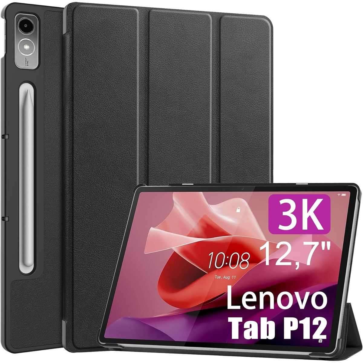 GENERICO - Funda Protector imantado para Lenovo P12 12 7- NEGRO