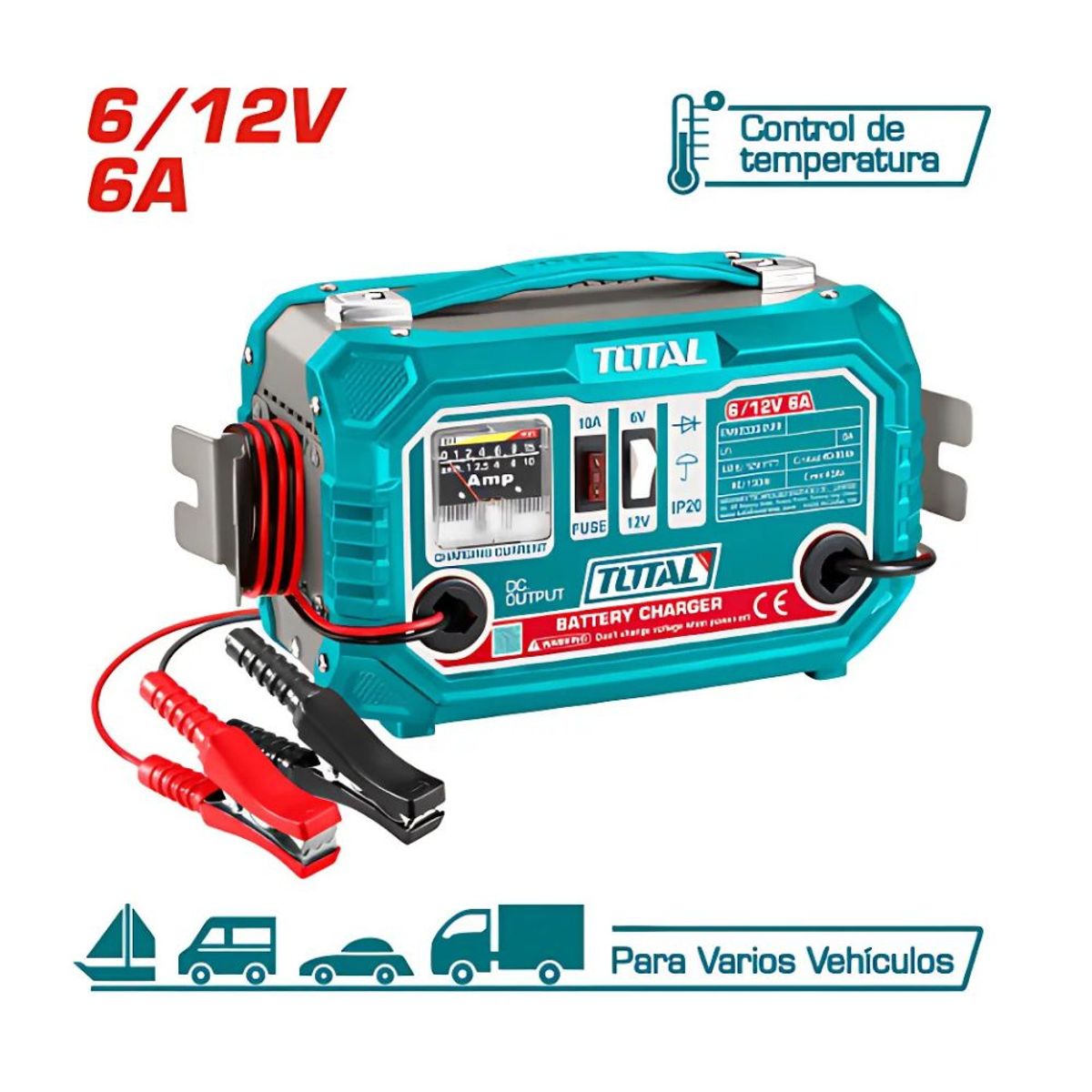 GENERICO - Cargador de Bateria 220V 0612V - TBC1501