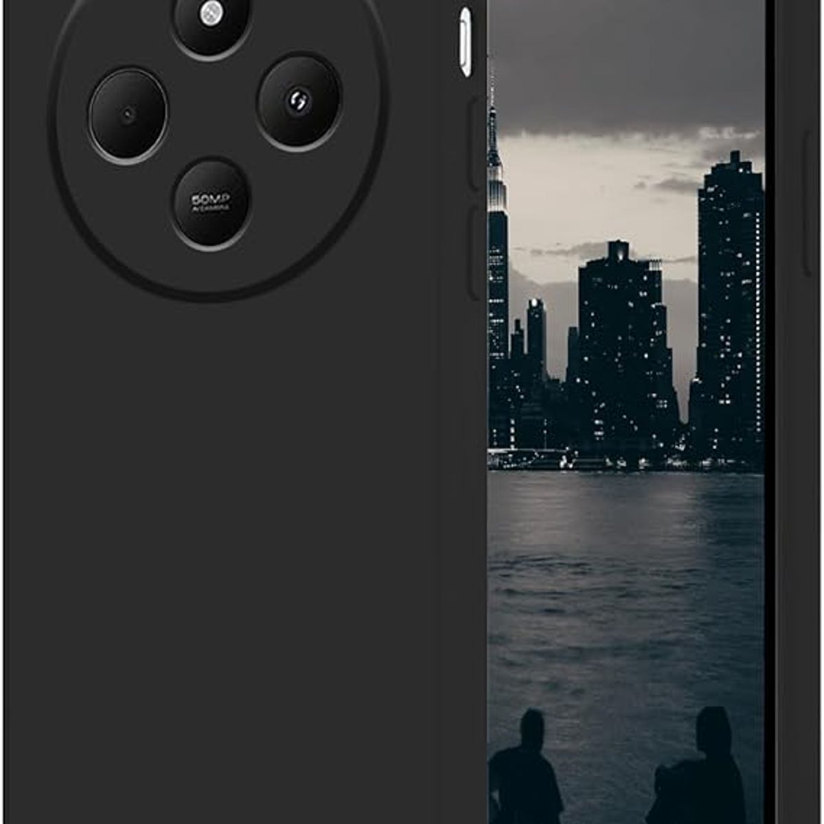 GENERICO - Case Protector para Xiaomi Redmi 14C Silicona Negro