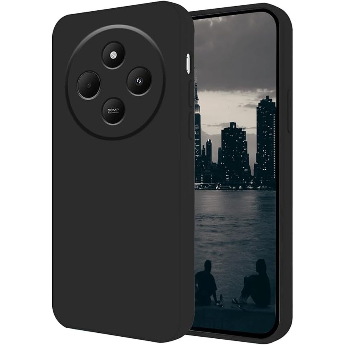 GENERICO - Case Protector para Xiaomi Redmi 14C Silicona Negro