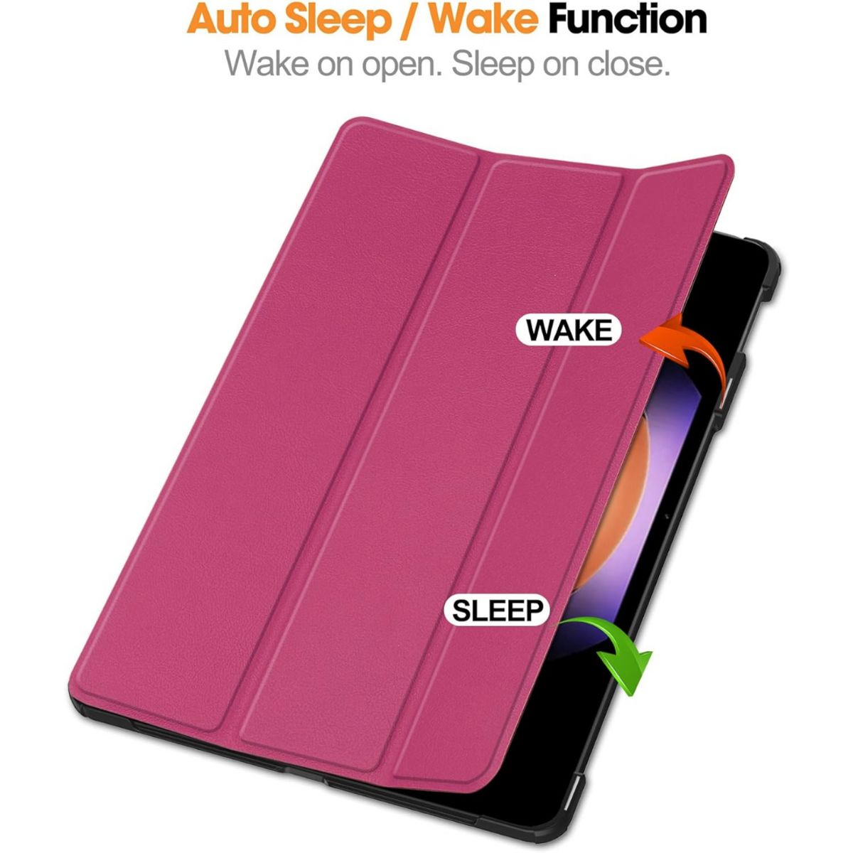 GENERICO - Funda Protector imantado para Xiaomi Pad 6S Pro 12 .4" - FUCSIA