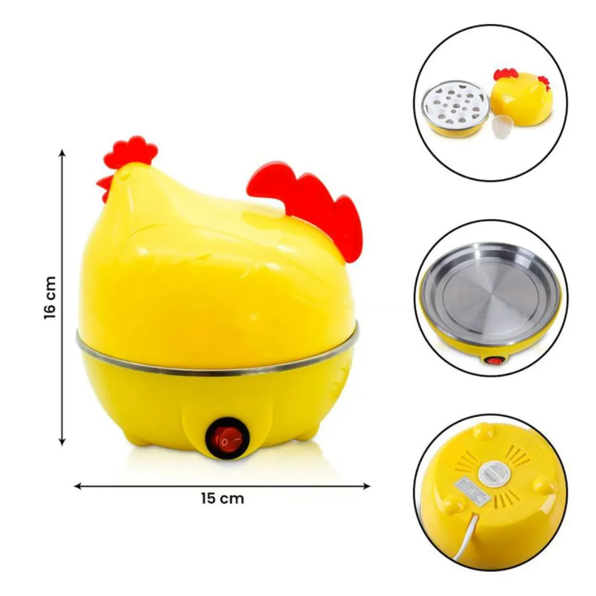 GENERICO - Gallina Hervidora Eléctrica de Huevos