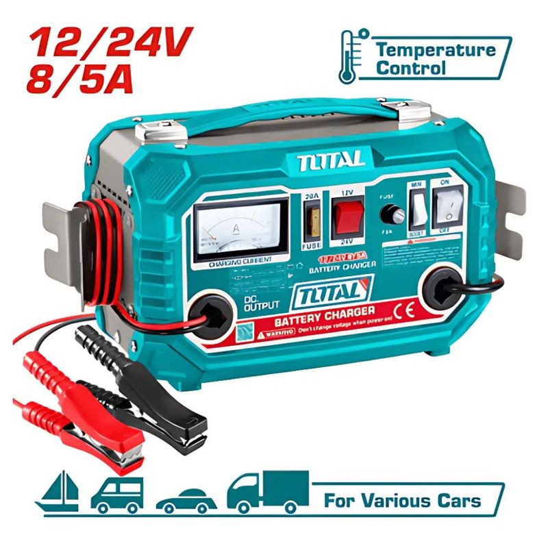 GENERICO - Cargador de Bateria 220V 1224V 94A 28-180A -TBC1601