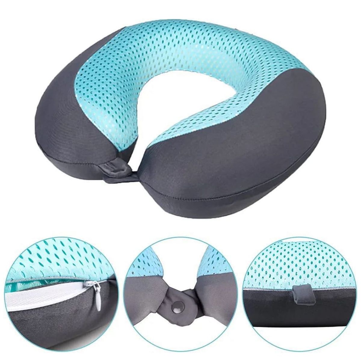 OEM - Cojín Cervical de Viaje en U Espuma Viscoelástica para Cuello