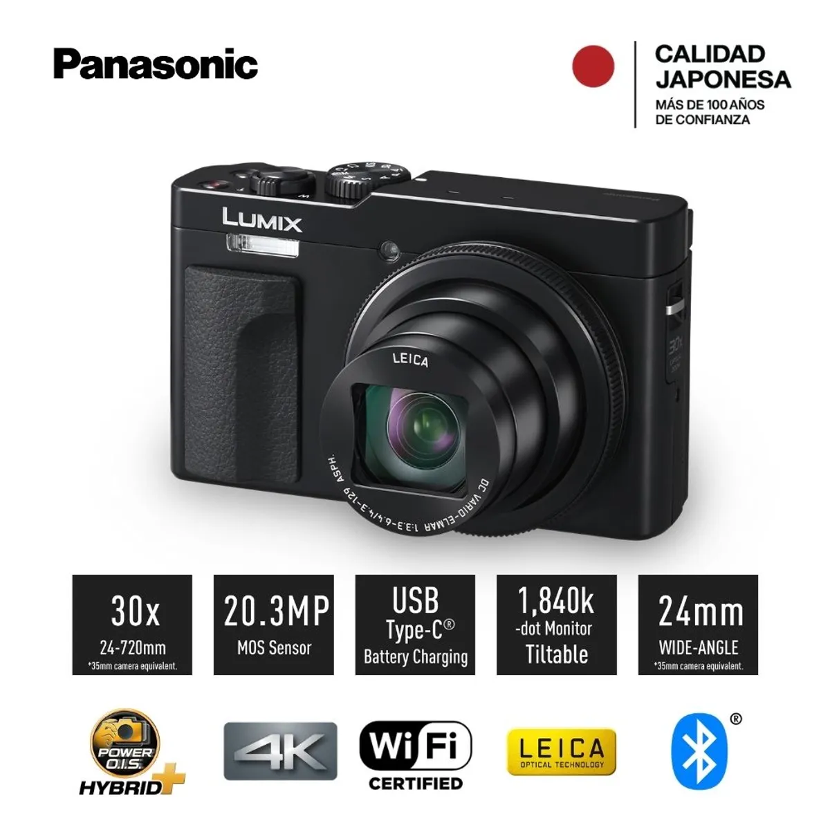 PANASONIC - Lumix Cámara Digital Point and Shoot DC-ZS99