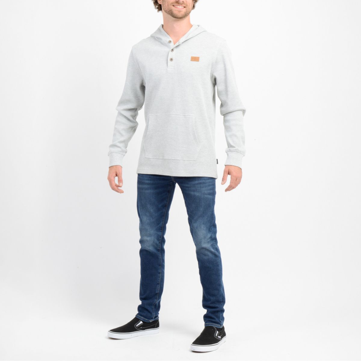 O'NEILL - POLERON HOMBRE ONEILL HOODED T SHIRT L S MENS MALANGE STORM GRAY MF25