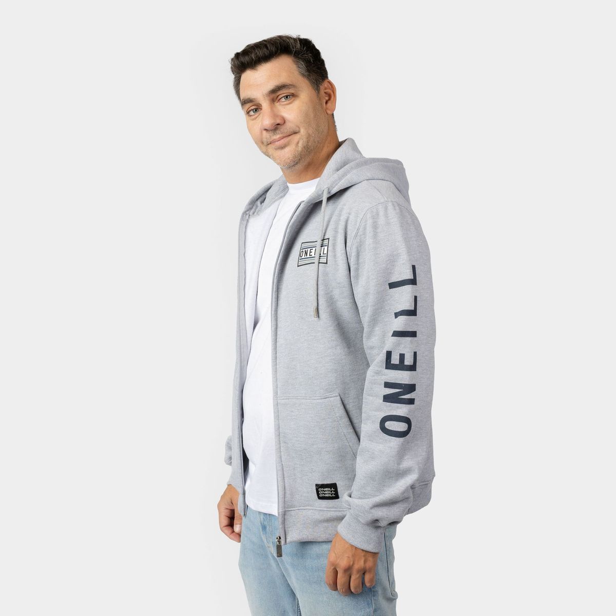 O'NEILL - POLERON HOMBRE ONEILL FIFTY TWO ZIP HEATHER GREY