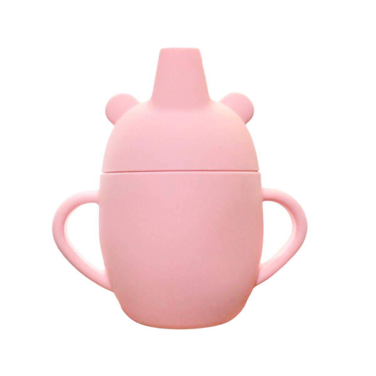 GENERICO - Vaso de Silicona Cerdito rosado 360º anti derrame para bebe