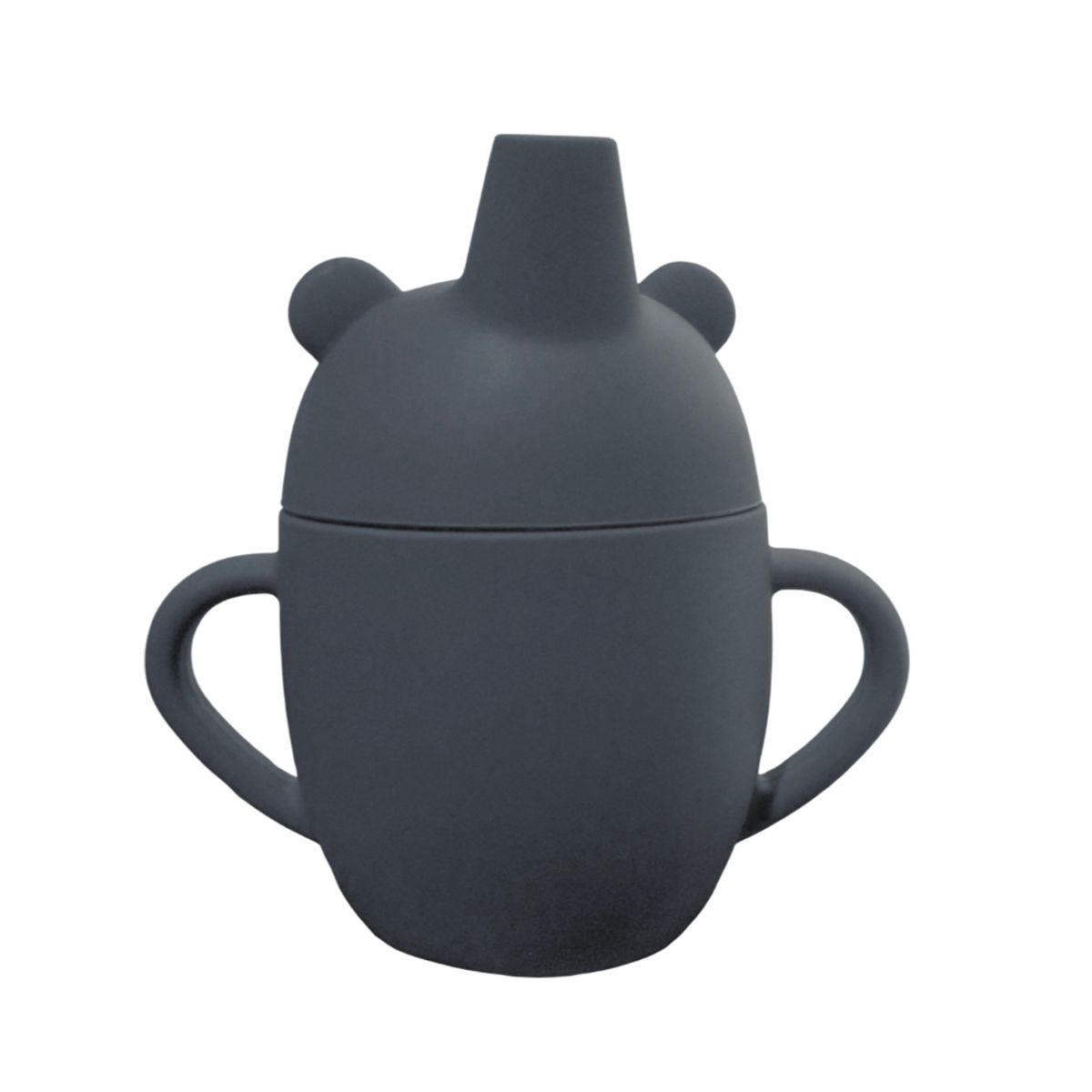 GENERICO - Vaso de Silicona Ratoncito gris 360º anti derrame para bebe