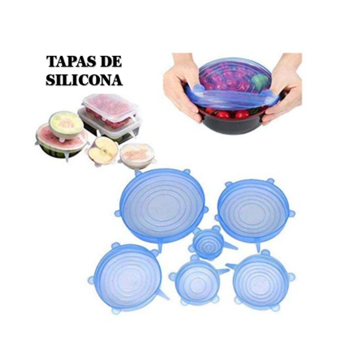 GENERICO - Tapas Elásticas de Silicona