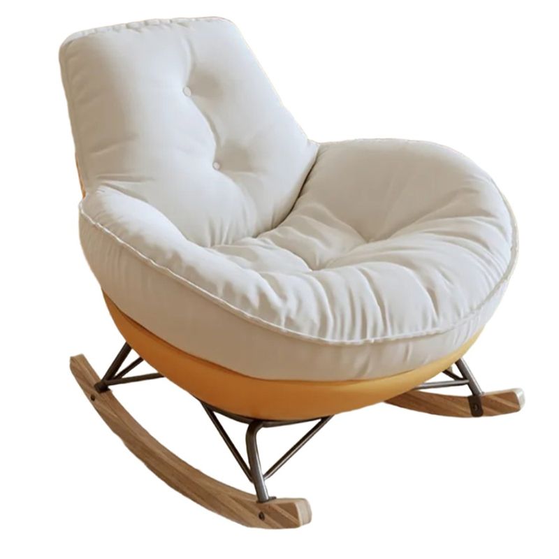 GENERICO - Silla Mecedora de Lujo Estilo Japonés Base Naranja