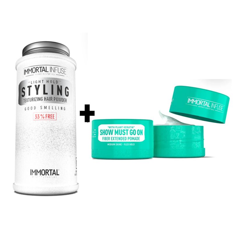GENERICO - Pack Immortal Cera de Cabello SHOW MUST GOON y Polvo Texturizador 20gr