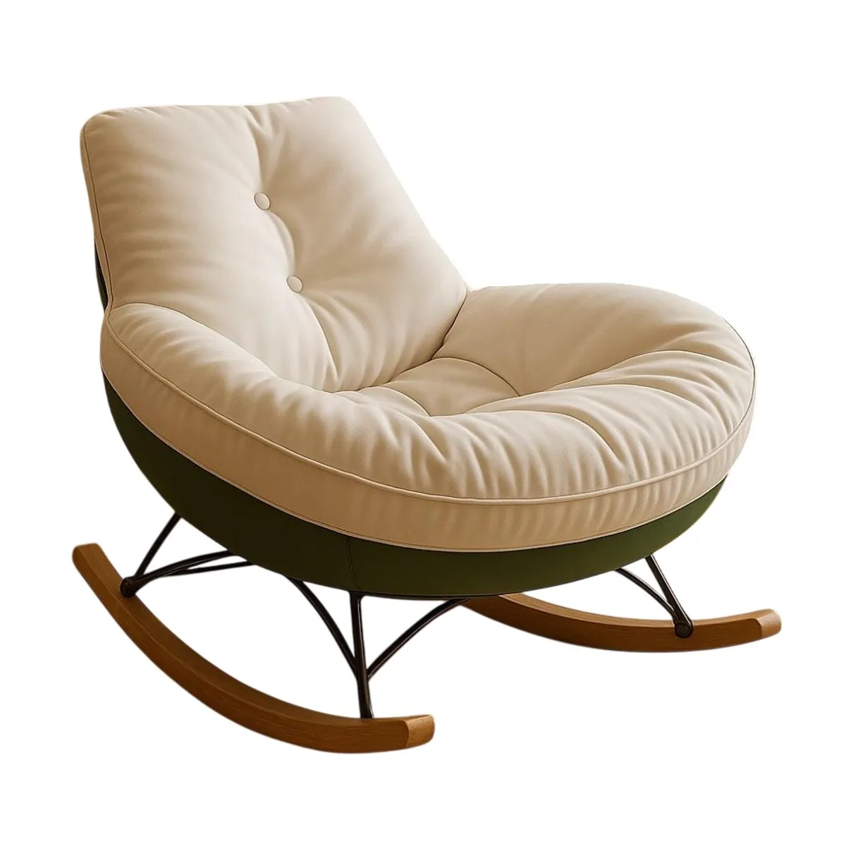 GENERICO - Silla Mecedora de Lujo Estilo Japonés