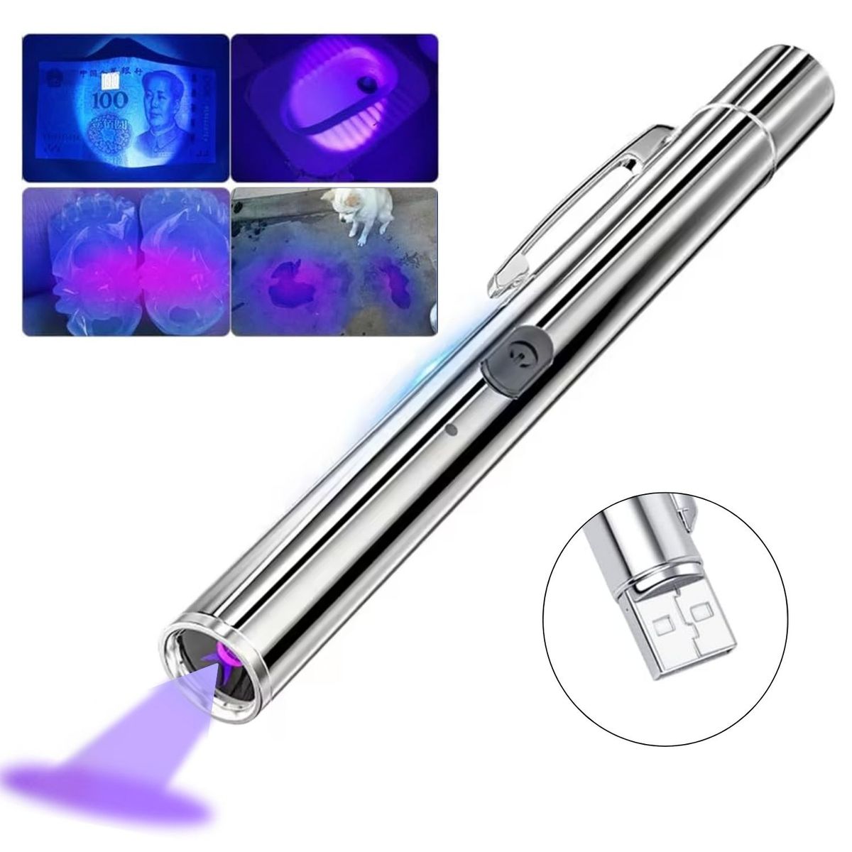 OEM - Detector de billetes falsos UV portátil con luz ultravioleta