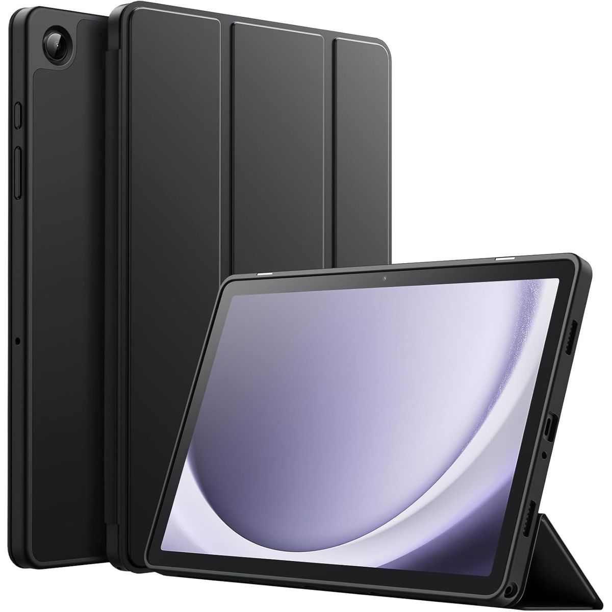 GENERICO - Funda Smart Case Portapencil Para Samsung A9 Plus 11"  - NEGRO