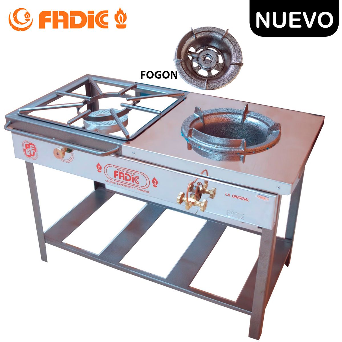 FADIC - Cocina Semi Industrial Fadic 1 Fogón 1 Hornilla FCH1- 02 N°7