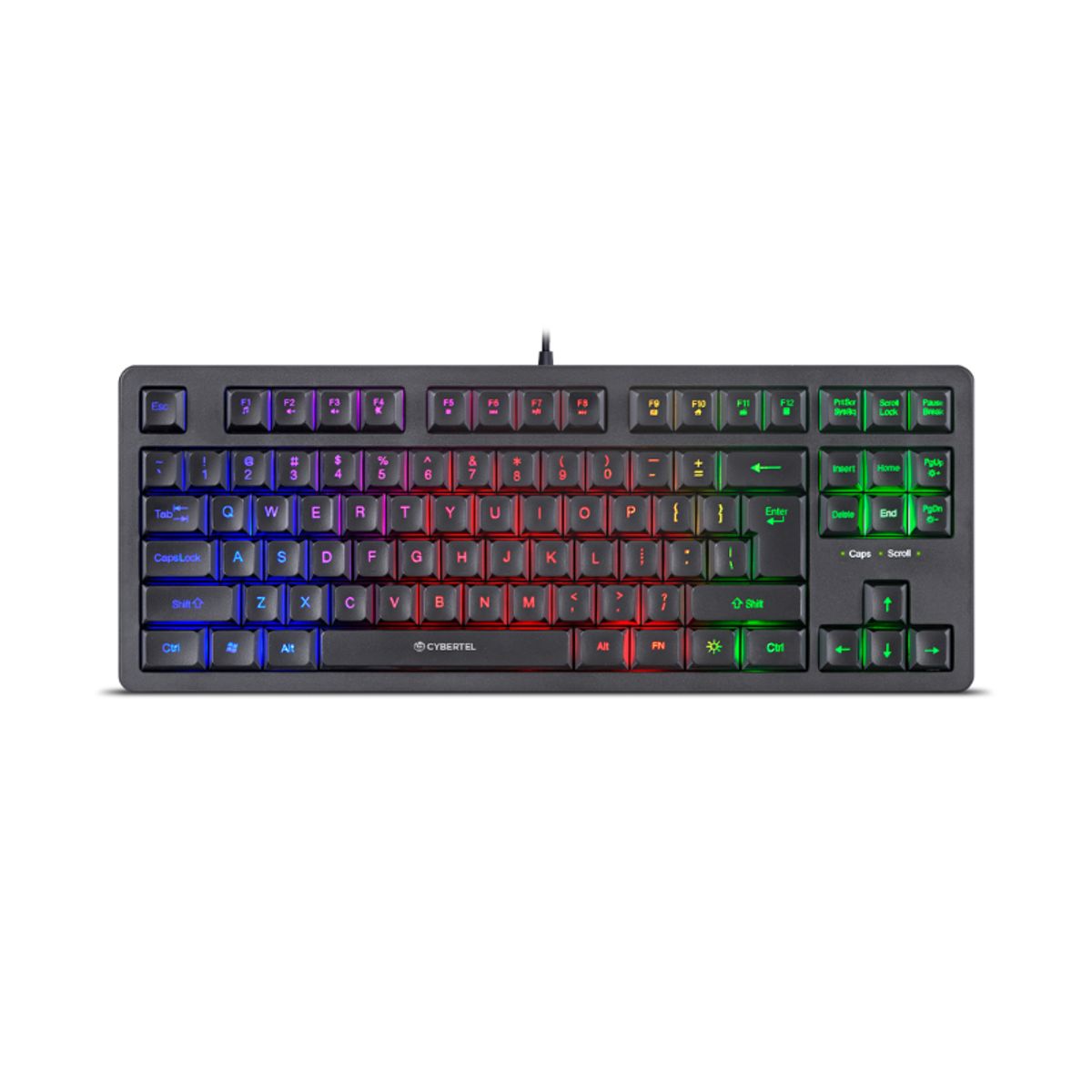 CYBERTEL - Teclado Gamer USB Killer CYB K501 - Rainbow - Cybertel