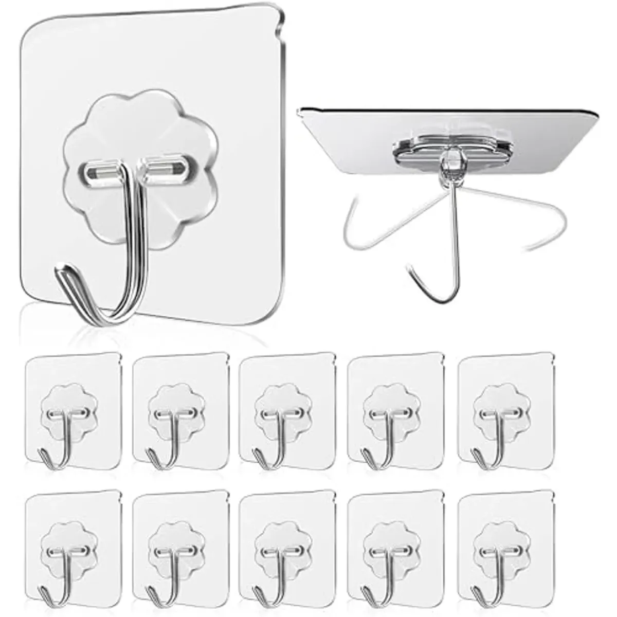 GENERICO - GANCHOS ADHESIVOS  X 10UNID