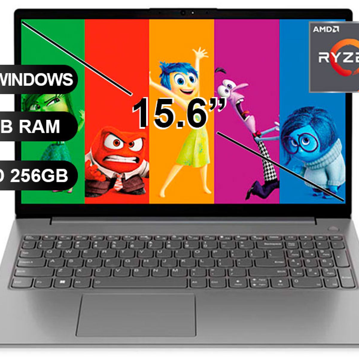 LENOVO - Laptop LENOVO V15 G4 AMN RYZEN3-7320U 8GB RAM 256GB SSD 156 SIN WINDOWS 82YU00X4LM