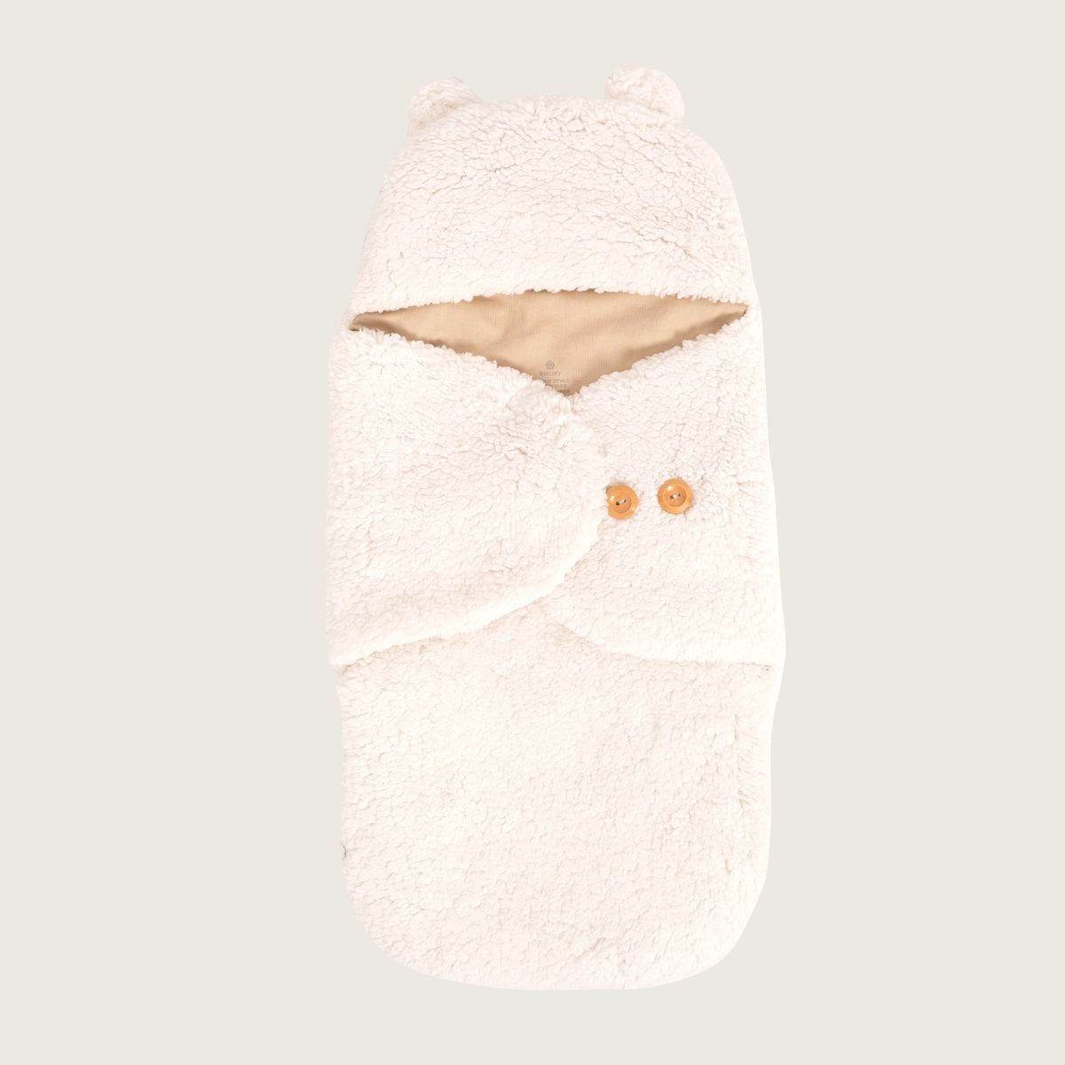 RIKURIY - Saco envolvente osito beige